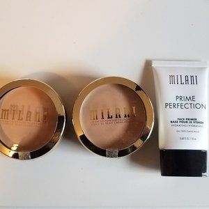 New 2 Milani cream to powder foundation 195 WARM PORCELAIN & 1 prime perfection